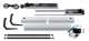 SOMFY 1240036 Yslo Flex RTS 1 vantail de 590mm  900mm coloris carter BLANC et coloris bras et coulisseaux noir 