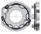 SOMFY 9910001 Support  Moteur Universel en ZAMAK + anneau de fixation