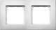 SOMFY 9015238 Double-cadre smoove blanc laqué