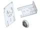 SOMFY EQ_UNI_D42_P12 Ensemble querre fixation plafond ou mur - Ct oppos manoeuvre - Roulement D42 Pion 12