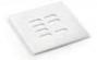 TELECO SPLIPQ7B1T Facade Polyglass Blanc pour metteur Tlco 7 canaux