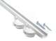 Voltec 770040 Glissire 339 mm avec embouts : Blanc - 3900509 pour 1 vantail