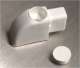 Voltec 490235 Embout de glissiere BLANC - 1 unit - pour ct droit ou gauche