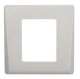 XPR DINFPW Gamme DIN - ABS - face avant SIMPLE pour tous les lecteurs DIN - standard EU - 80x80x9mm - Blanche