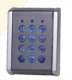 XPR EX6-72C Clavier - montage en saillie - botier aluminium gris -  touches plastiques rtroclaires - 2 relais - bus RS-485 - 1000 codes          