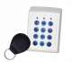 XPR EX6P-43B Clavier + lecteur Prox EM & HID 125 kHz - montage en saillie - botier ABS blanc mat - touches plastiques rtroclaires - 2 relais - bus RS-485 - 1000 codes/badges