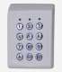 XPR EX6M-43B Clavier - montage en saillie - botier ABS blanc mat -  touches mtalliques rtroclaires - 2 relais - bus RS-485 - 1000 codes