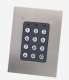 XPR EX6PM-103A Clavier + lecteur Prox EM & HID 125 kHz - montage encastr - plaque INOX - touches mtalliques rtroclaires - 2 relais - bus RS-485 - 1000 codes/badges