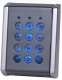 XPR EX7-72C-V2 Clavier 4 relais 99 codes en botier aluminium Moul Chrom Mat avec touches polycarbonates rtroclaires