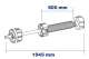 ZURFLUHFELLER A829 Compensateur Doirt ZF80 - Ressort L=600 mm - L=1045 mm