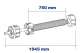 ZURFLUHFELLER A830 Compensateur Doirt ZF80 - Ressort L=750 mm - L=1045 mm