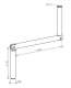 ZURFLUHFELLER F321A Manivelle aluminium longueur 320 mm - blanc