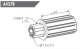 ZURFLUHFELLER A437B Embout Octo 40 LG 65 Crabot Male D12 carr de 10 mm