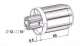 ZURFLUHFELLER A495B Embout court ZF54 / L 65 / crabot mle / AL 12