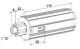 ZURFLUHFELLER A490C Embout escamotable ZF54 / crabot mle/ tton diam 12