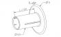 ZURFLUHFELLER A508A Flasque coulissant pour tube : ZF 54 -  178 mm