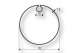 BECKER 4930 300 3930/070707 Adaptateur  moteur : Tube dohner 70mm (Srie 50)