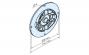 BECKER 4930 300 3570 Support clip KOMMERLING