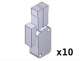 CAME 119RIR087 Conditionnement 10 pieces micro-interrupteurs levier long