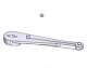 CAME 119RID372 Bras moteur FAST40