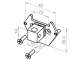 ELERO 23 374.2501 Plaque d'adaptation pour RevoLine M et L : Carré 16 x 16 avec pivot de 22mm