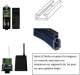 ETME BARRE_5M_R Kit Barre palpeuse de scurit 8.2Kohm coupe sur mesure max 5m, avec barre en aluminium en segments de 1m avec systme Radio