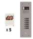 GOLMAR G KV G2P/105 Kit vid�o collectif BUS 2 fils G2P 5 appels 