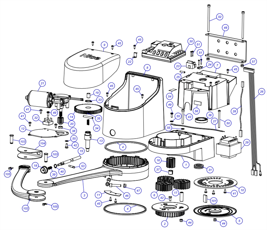 Toutes les pièces détachées avec schéma éclaté du produit — free download