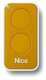 NICE INTI2Y Tlcommande miniature 2 canaux 433.92 Mhz Rolling-code - Jaune