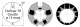 SOMFY 9410421 Adaptation moteur : Döhner 70 mm Goutte Diam. 13 mm pour moteur diamètre 50