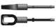 SOMFY 9017234 ANNEAU DE SORTIE POUR hexagone de 7mm + CLIP LONG. TIGE 63MM